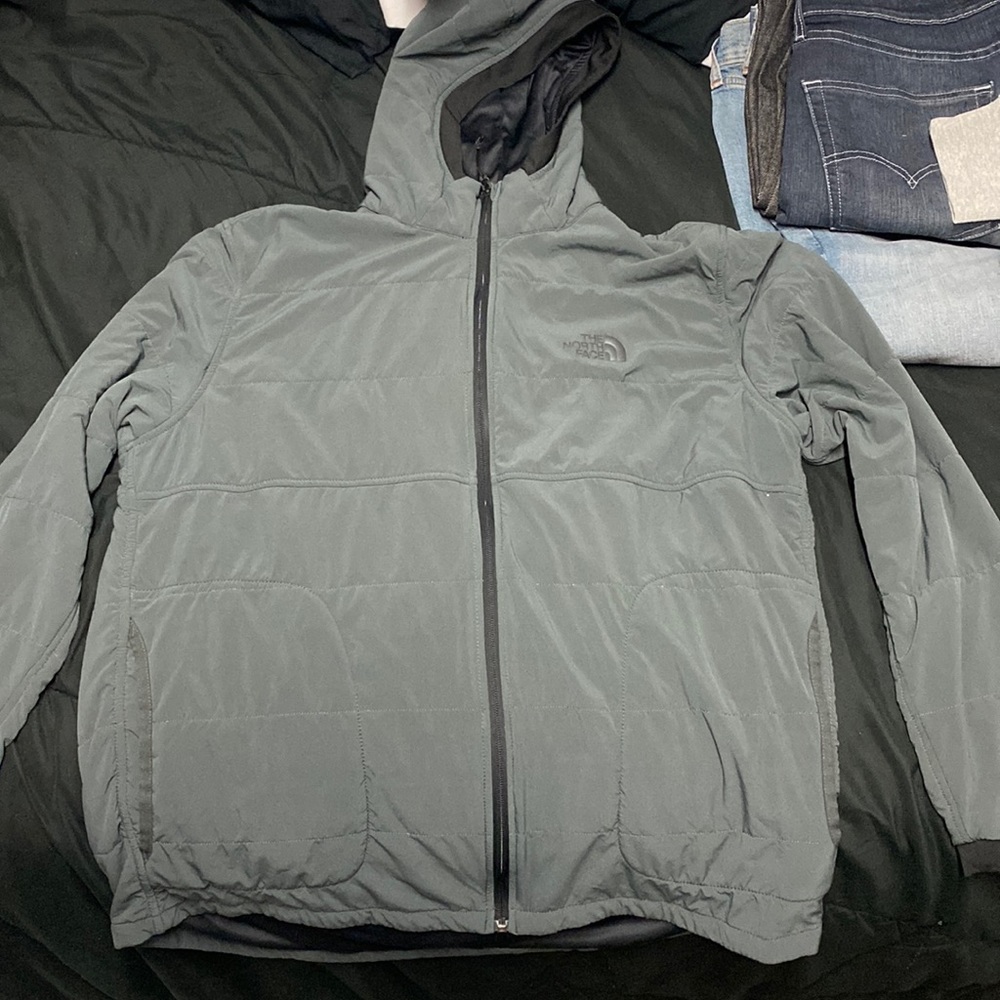 The north face light track jacket gray